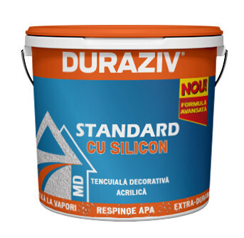 Duraziv Standard MD 25kg cu Silicon gr. 1,5mm - alba